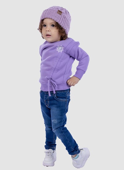 Buy Baby Tie-String Sweatshirt Purple in Egypt