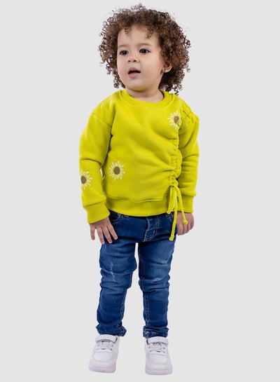 Buy Baby Tie-String Sweatshirt Yellow in Egypt