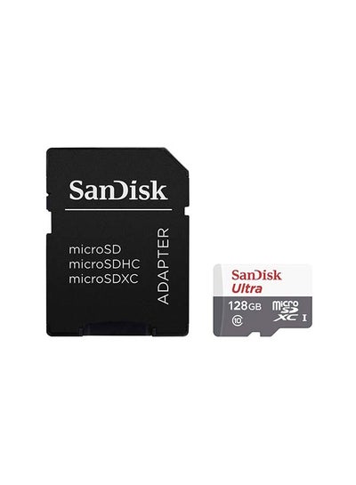 اشتري بطاقة ذاكرة مايكرو SDXC الترامن الفئة 10 بسرعة ناقل بيانات فئة UHS-I ومزوَّدة بمحوِّل 128 جيجابايت في الامارات