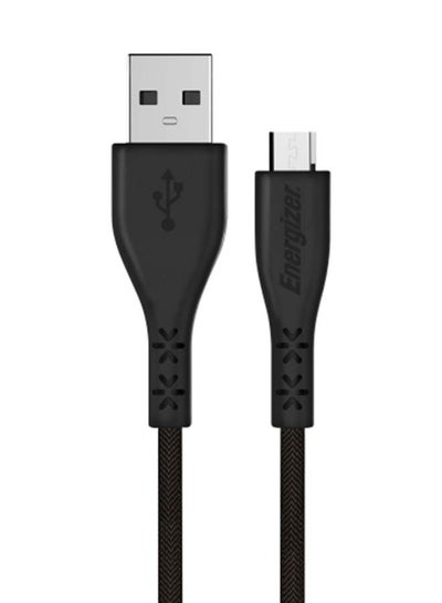 Buy Fast Quick Charging Micro USB Cable Cord 2.4A USB 2.0 to Micro USB Charging & Sync Data Wire 1.2M compatible for Samsung, MI, Nokia, PS4 Black in Egypt