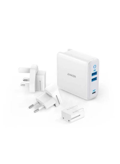 Buy 65W Powerport Charger, 3 Port Plugs White in Egypt