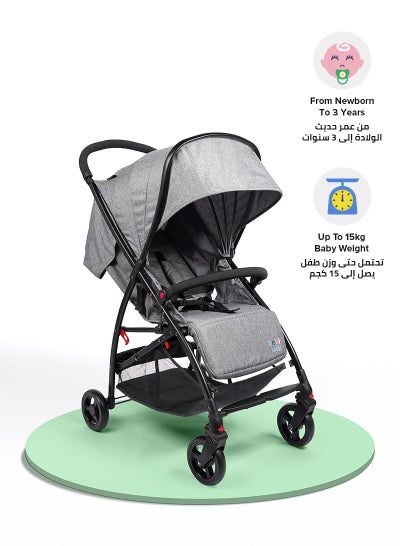 Stroller with shop extended canopy