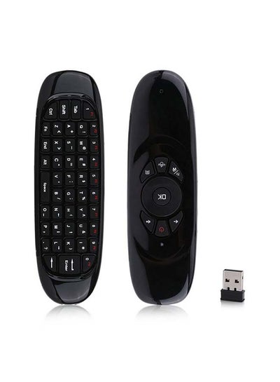 Buy C-120 Air Mouse Wireless Keyboard Black in UAE