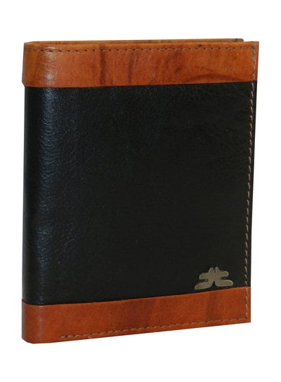 Buy Genuine Leather Logo Detail Long Wallet Black in UAE