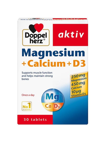 Buy Calcium Magnesium And Vitamin D3 Tablets 30 in UAE