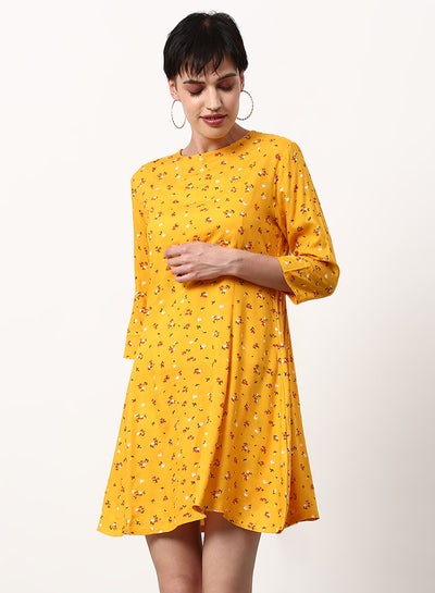 Buy Regular Fit Casual Dress Multicolour in Saudi Arabia