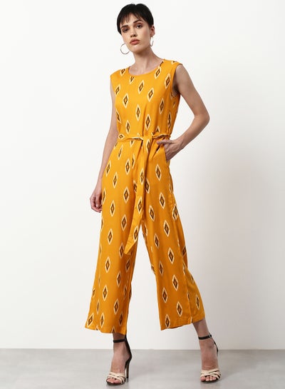 Buy Printed Regular Fit Jumpsuit Multicolour in Saudi Arabia