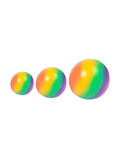اشتري كرة لاصقة من المطاط الحراري عالي الجودة لتخفيف التوتر بألوان قوس قزح للأطفال 7سم في مصر