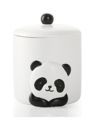 Buy Panda Kids Cotton Jar White/Black 11 x 10 x 12cm in UAE