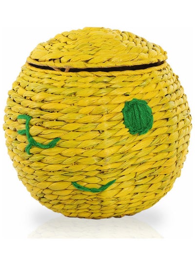Buy Wink Storage Kids Hamper Yellow/Green 31x31x30.5cm in UAE