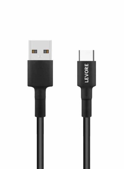 Buy 1.8M PVC USB A to USB C Cable Black in Saudi Arabia