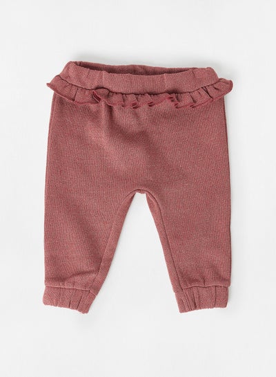 Buy Baby Ruffle Detail Sweatpants Red in Egypt