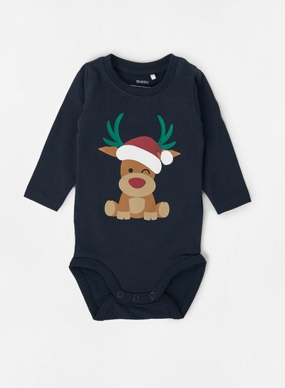 اشتري Baby Boys Graphic Print Bodysuit Dark Sapphire في الامارات