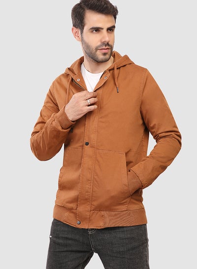 Compress pull the wool over eyes microscopic Essential Hooded Jacket Brown price in Egypt | Noon Egypt | kanbkam