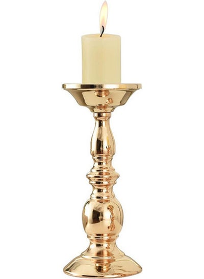 Buy Modern Design Candle Holder Stand Gold 22x10cm in UAE