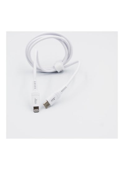 Buy iPhone Leather Cable With Type C Port White in Saudi Arabia