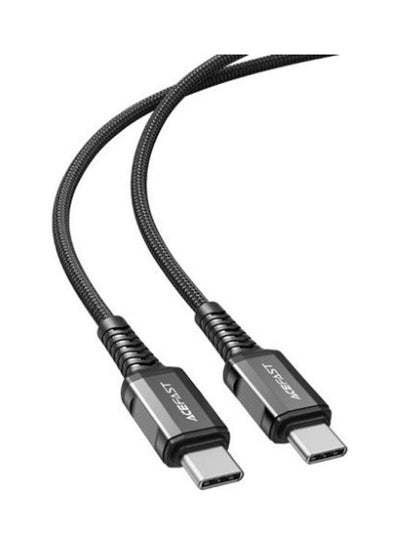 Buy Usb-C To Usb-C Aluminum Alloy Charging Data Cable Black in Egypt