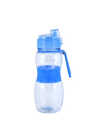 Buy Water Bottle Blue/Clear 600ml in Saudi Arabia