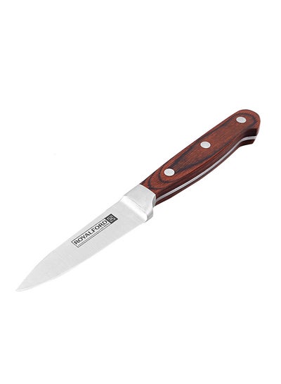 Buy Paring Knife Brown/Silver 3.5inch in Saudi Arabia