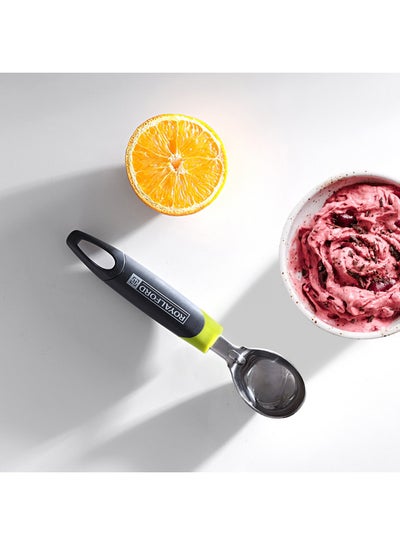 Buy Stainless Steel Ice-Cream Scoop Black/Silver/Yellow in UAE