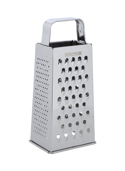 اشتري Stainless Steel 4 Side Grater, 9 Inch, Rf10292 - Grate, Slice And Zest - Sharp Blade & Easy Grip Handle - Best For Parmesan Cheese, Vegetables, Ginger فضي 10.5x8x24.5سم في الامارات