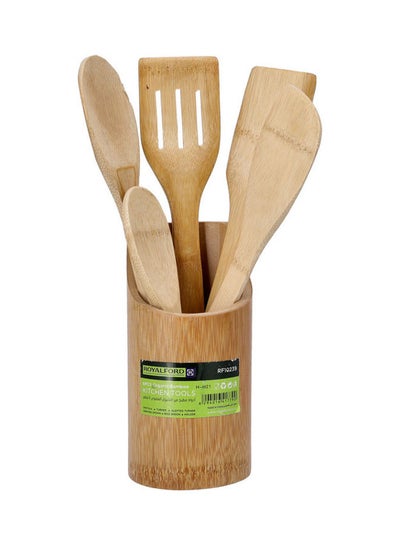 Buy Organic  Non-stick Non-Scratch Bamboo Kitchen Tools Brown 7.5x16.5cm in UAE