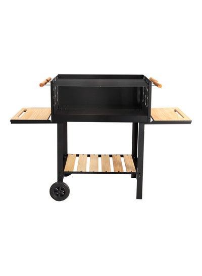 Buy Barbecue Stand With Grill, Rf10369 - Premium Quality Iron Construction - Barbecue Grills With Wheels -Ideal For Camping, Backyard, Patio, Balcony Family Party Multicolour 138x52.5x101cm in UAE