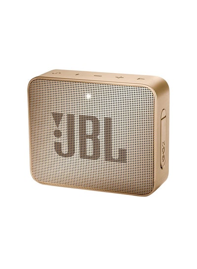 Buy Go 2 Portable Wireless Speaker, High Sound Quality - 5H Battery - Ipx Waterproof - Speakerphone - Audio Input Champagne Gold in Egypt