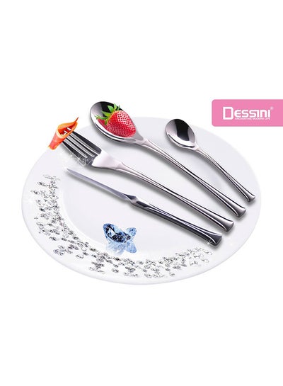 Buy 135-Piece Stainless Steel Cutlery Set Silver in UAE