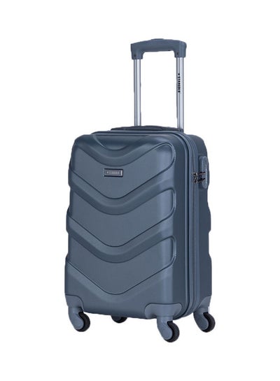 اشتري Single Hardside Spinner 4 Wheels Trolley Luggage With Number Lock Grey في الامارات