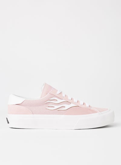 Buy Unisex Flame Print Sneakers Pink in Saudi Arabia