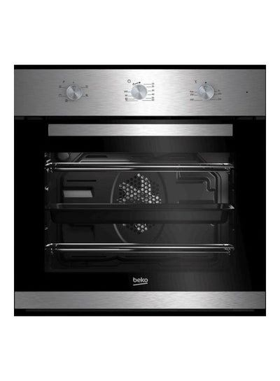 Buy Built in gas oven 60 cm + grill and fan - 59 liters BIG22100XC Silver/Black in Egypt