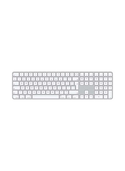 اشتري Magic Keyboard with Touch ID and Numeric Keypad (for Mac computers with silicon) - International English Silver في الامارات