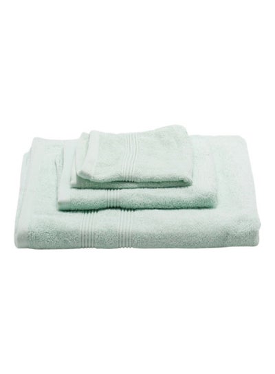 اشتري Luxury Collection Bath, Hand and Face Towel Set Light Green 70x140, 40x70, 33x33cm في الامارات