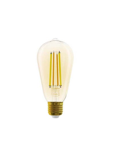 Buy B02-F-ST64 Smart Wi-Fi LED Filament Bulb E27 7W 700Lm 15000hrs Warm and Cold Compatible Alexa and Google Assistant SmartThings Android & iOS Multicolour 16.1 x 7 x 7.1centimeter in UAE