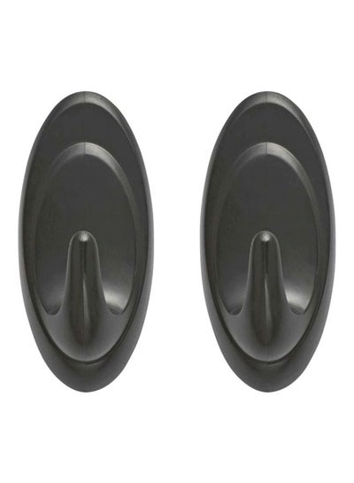 Buy 3M Damage-Free Hanging Slate Terrace Hooks 2-Piece Black 1.3kg in UAE