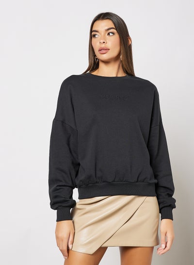 Buy Oversized Sweatshirt Black in Egypt