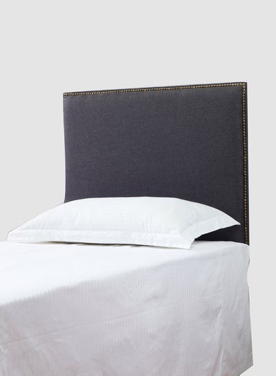 Buy Fabric Headboard For Single Size Bed - Kansas Collection - Modern Home - Install Attach To Wall - Dark Ash 90*70*6cm in UAE