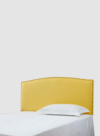 اشتري Fabric Headboard - Queen Size Bed - Warsaw Collection - Yellow Color - Size 160 X 70 - Modern Home - Install Attach To Wall Yellow 160 x 70cm Yellow 160 x 70cm في السعودية