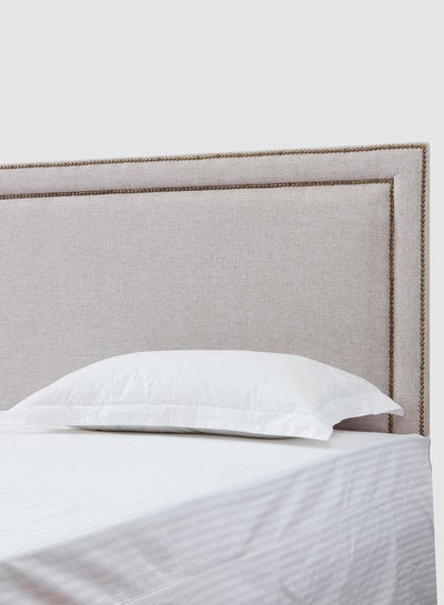 Buy Fabric Headboard - King Size Bed - Dublin Collection - Linen Color - Size 180 X 70 - Modern Home - Install Attach To Wall Linen 180 x 70cm in UAE