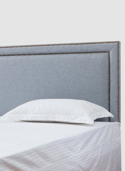 Buy Fabric Headboard - King Size Bed - Dublin Collection - Cloud Grey Color - Size 180 X 70 - Modern Home - Install Attach To Wall in UAE