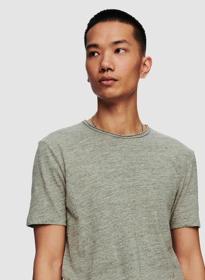 Buy Crew Neck T-Shirt Grey in UAE