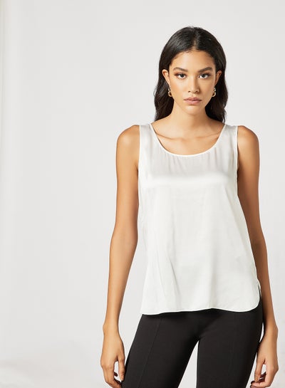 Buy Sleeveless Top White in UAE