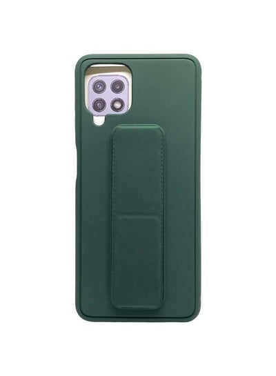 Buy 3-in-1 Magnetic Wrist Strap Hand Grip with Stand Case Cover for Samsung Galaxy A22 4G Green in Saudi Arabia