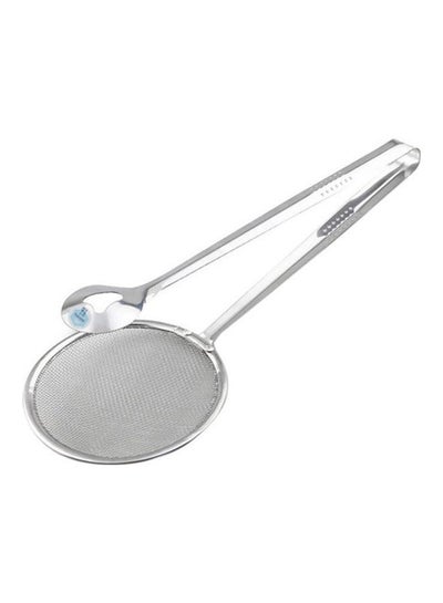Buy Mesh Spoon Fried Edible Oil Strainer Clip Silver 28x10x1cm in Saudi Arabia