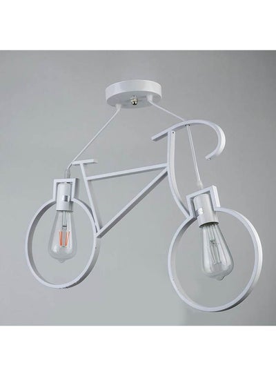 Buy Bicycle Shaped Chandelier White 30X60cm in Egypt