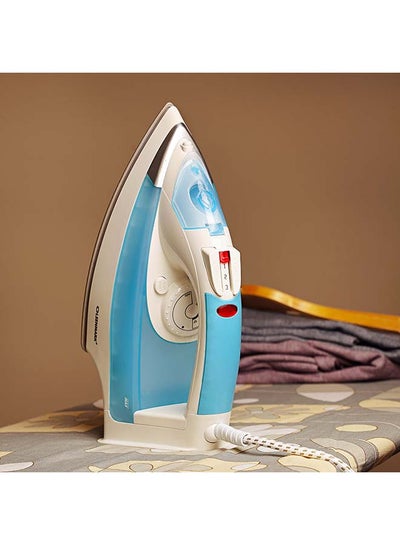 Buy Ceramic Sole Plate Steam Iron 2200W 2200.0 W OMSI1681 White/Blue in Saudi Arabia