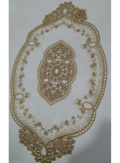 Buy Lace Oval Gold 50x30cm in UAE