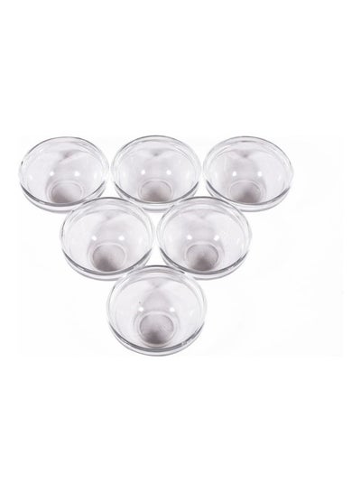 Buy 6-Piece Empilable Bowl Set Clear 6cm in UAE
