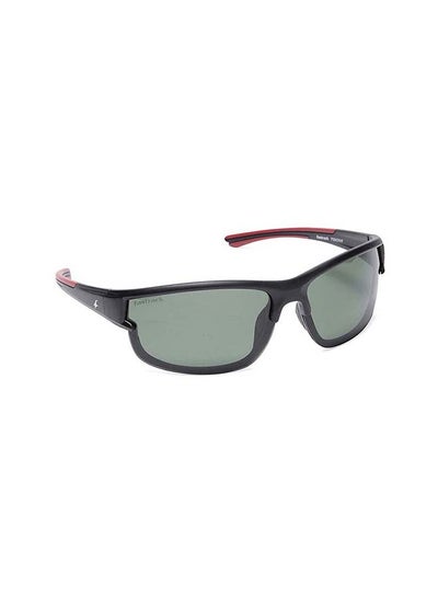 Buy Men's Rectangle Matt Black Polarized + UV Protected Sunglasses for Guys in UAE